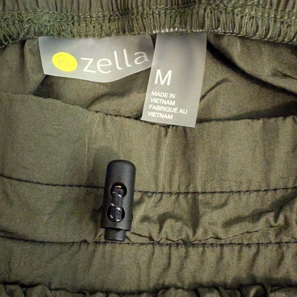Zella Lightweight Jogger Pant Size Medium Women's Zip Pockets Green - Picture 5 of 9